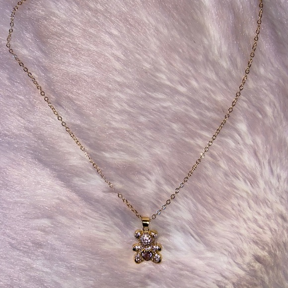 Teddy Bear 🧸Gold Necklace - Picture 2 of 4